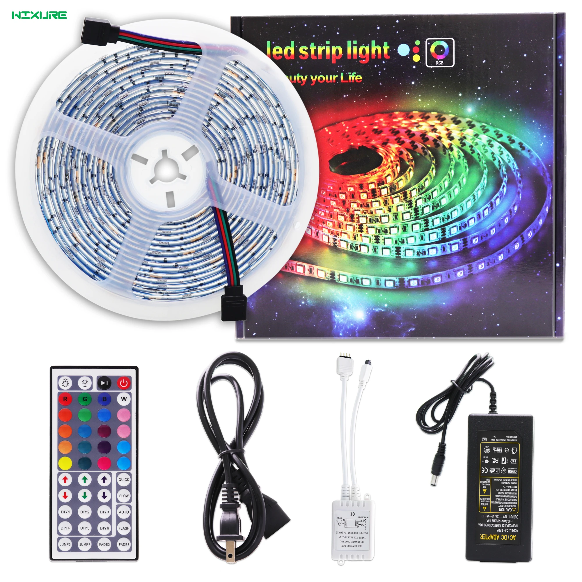 Светодиодный светильник MOKUNGIT водонепроницаемая светодиодная лента 16 4 фута RGB SMD