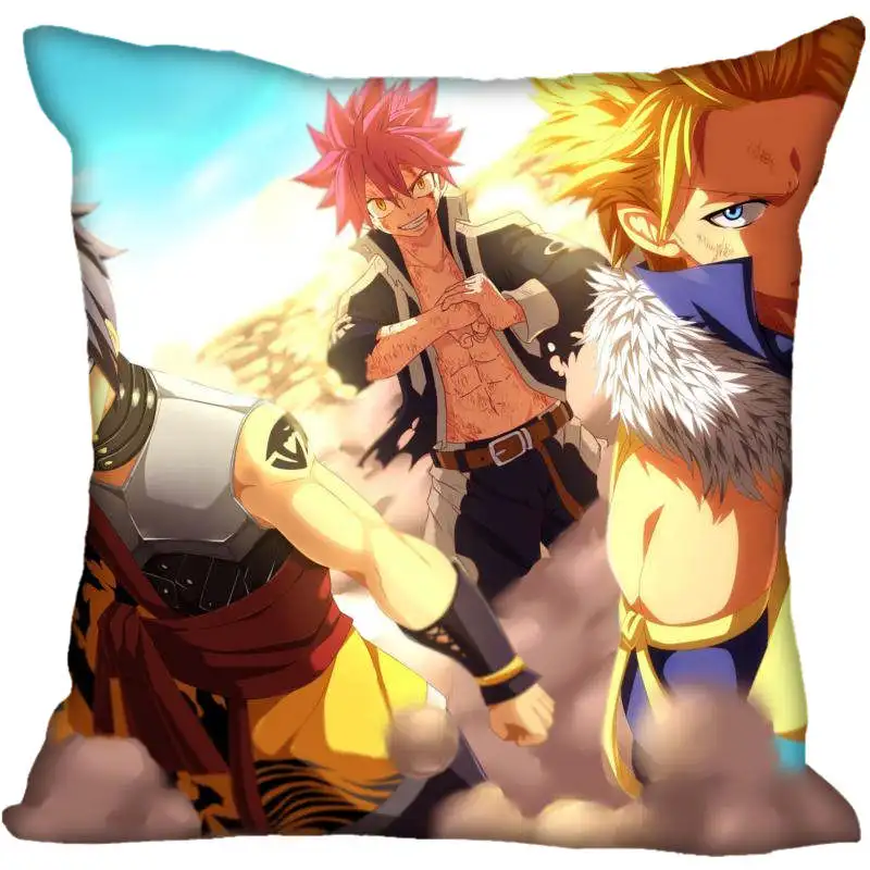 Изготовленная на заказ декоративная подушка чехол «Fairy Tail», «квадратном каблуке на молнии, накидка для подушки, 33x33,40x40,45x45 см(с одной стороны) Подушка Чехол - Цвет: Pillowcase 1