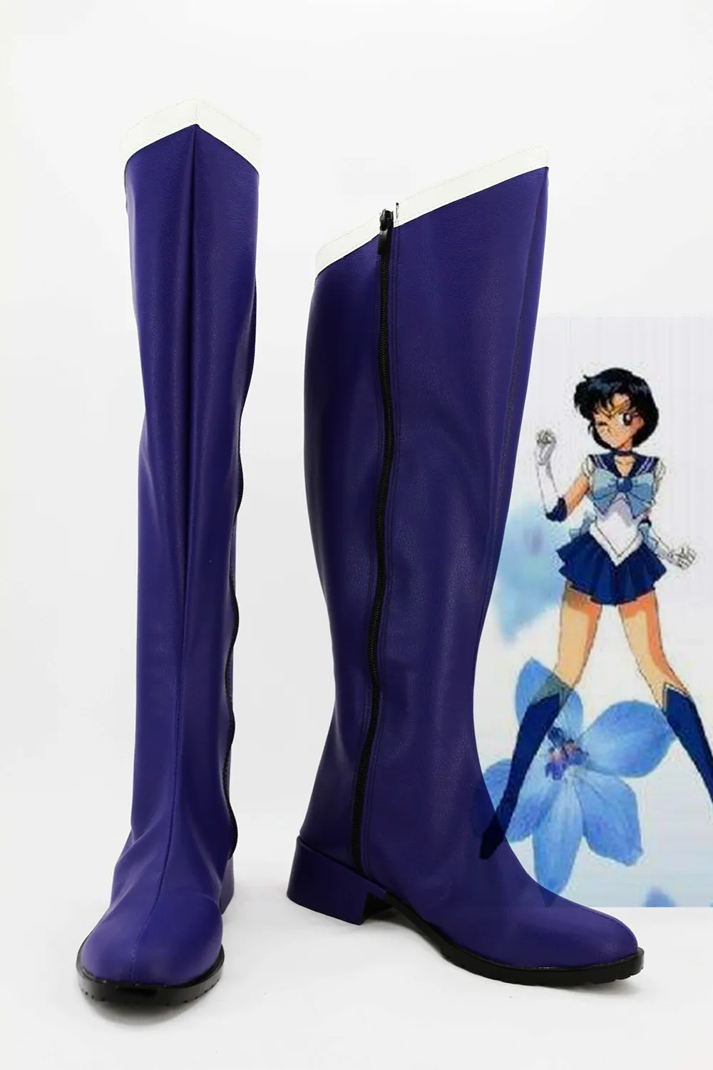 Mizuno Ami Sailor Moon Usagi Tsukino Mercury Mizuno Ami Mars Hino Rei Chibimoon Chibiusa Neptune Kaiou Michiru; обувь для костюмированной вечеринки для взрослых - Цвет: Mizuno Ami