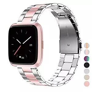 4 Ремешок для часов из нержавеющей стали для Fitbit Versa/VERSA 2 Band Безвинтовой браслет Сменные Металлические Браслеты Для Fitbit Versa Lite - Цвет: 4