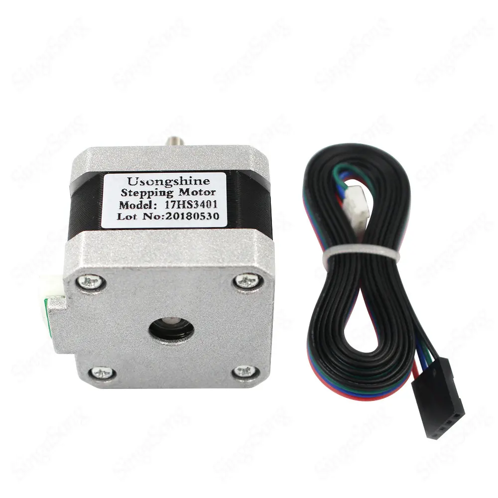 3pcs. Nema17 motor17HS3401 с 4мя фазами, Nema 17(Национальная ассоциация владельцев электротехнических предприятий) шаговый двигатель 42 двигатель 42bygh 1.3A, сертификация CE, ROSH, ISO для станков с ЧПУ лазерной и 3D принтер