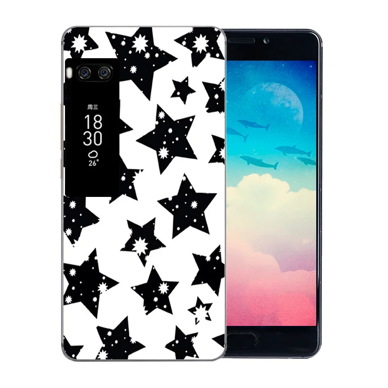 Силиконовый ТПУ 5 7 дюйма для Meizu Pro Plus чехол телефона с красочным узором мягкий