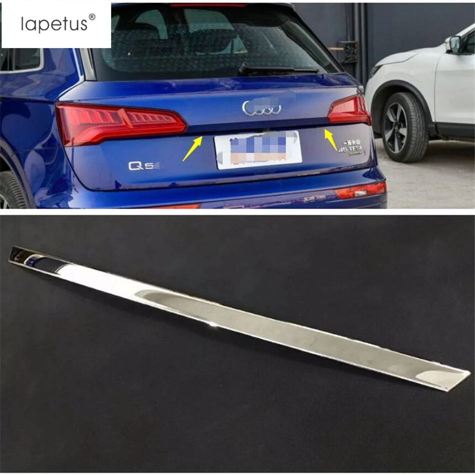 Аксессуары Lapetus подходят для Audi Q5 автомобиля задний хвост вверх багажник стример Декоративная полоса формовочная крышка комплект Отделка 1 шт