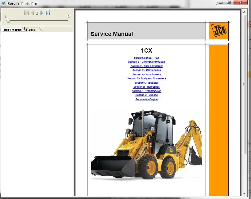Сервис JCB Parts Pro 2 00 + руководство по эксплуатации 2017 разблокированный генератор