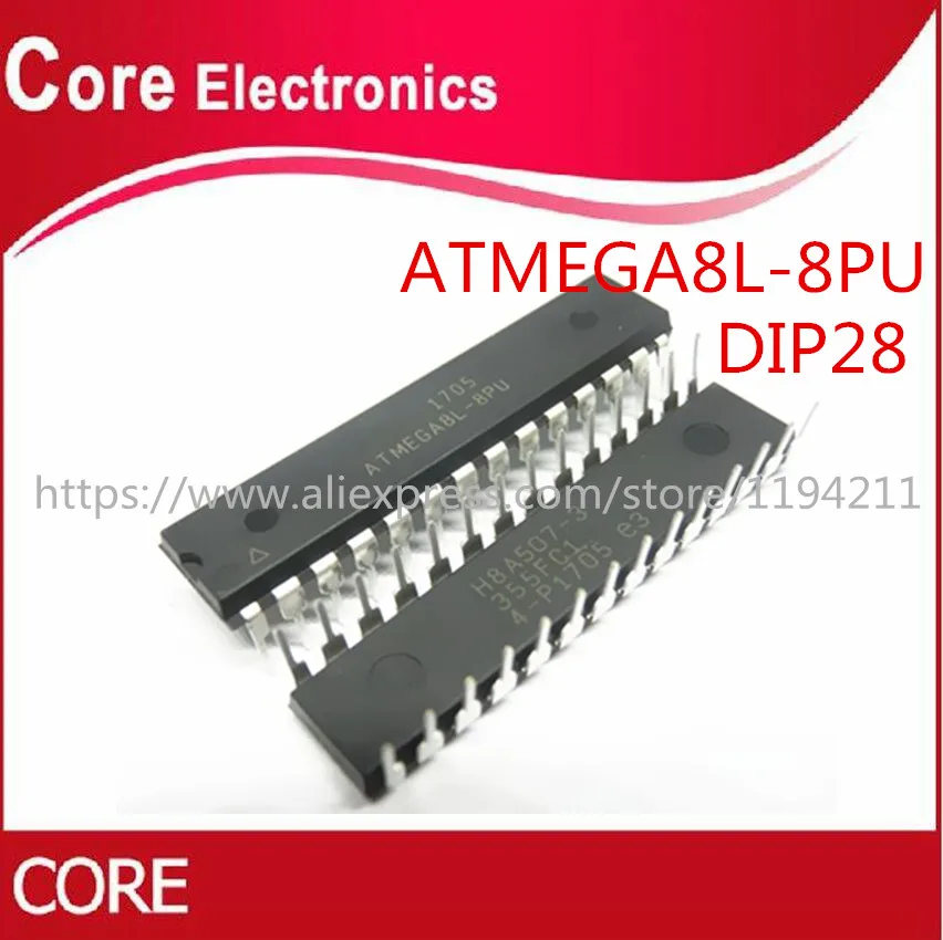 50 шт. ATMEGA8L 8PU ATMEGA8 IC DIP28|Интегральные схемы| |