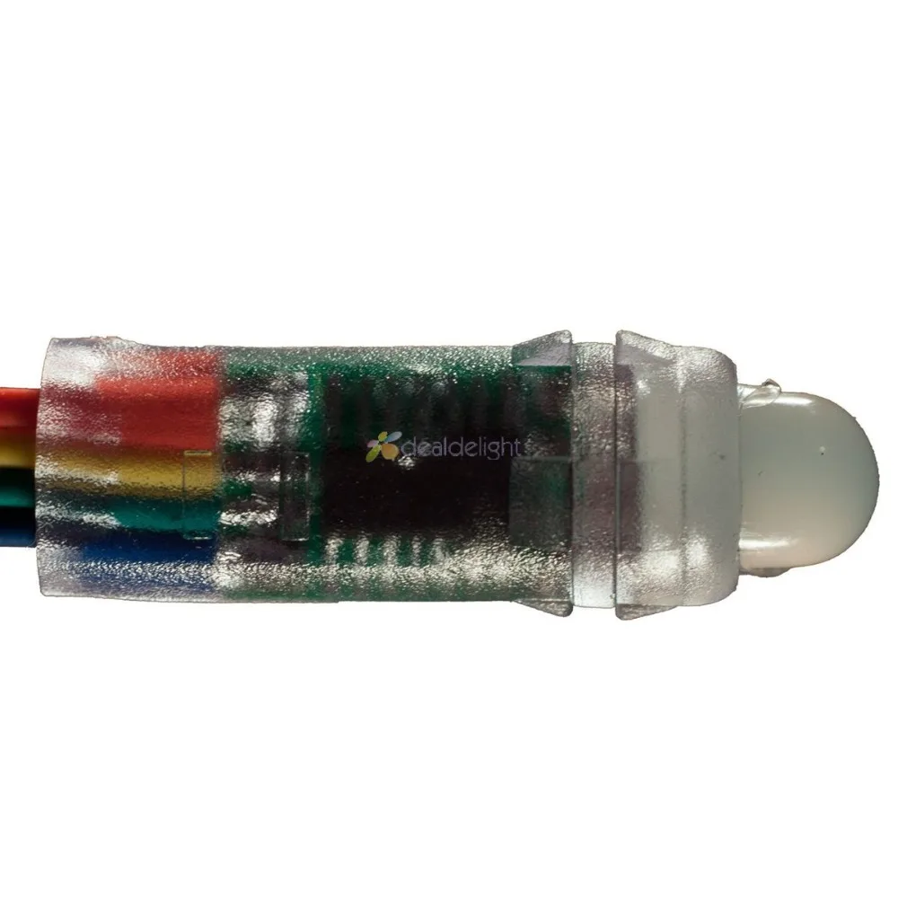 50 шт. 12 мм светодиодная ws2811 пиксельная модульная гирлянда DC5V digital rgb полный цвет