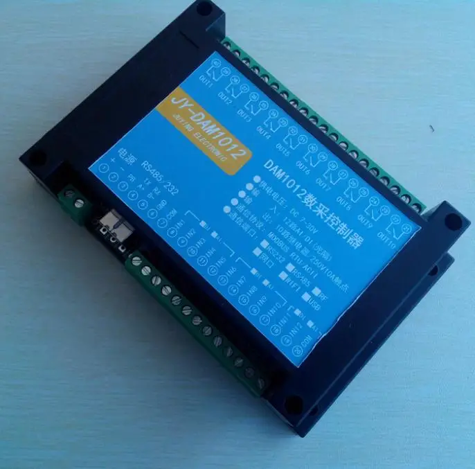 12DI оптопара входов 10 релейных выходов USB интерфейс модуль сбора данных RS485 modbus ASCII