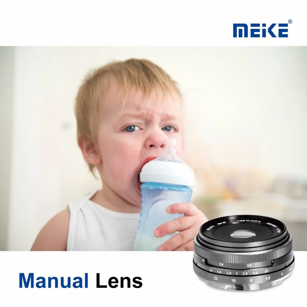 Объектив Meike 28 мм f/2 8 с фиксированным ручным фокусом Для беззеркальных камер Fujifilm