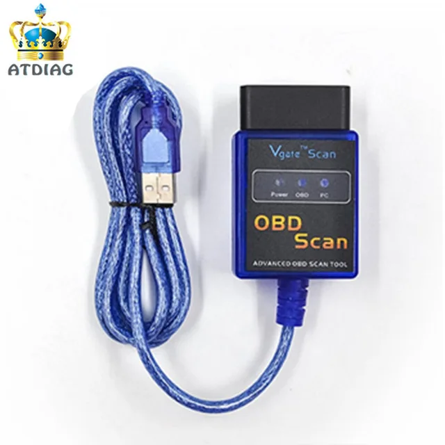 Vgate OBD2 ELM327 USB импортный FT232RL чип ELM 327 ARM процессор OBDII Авто диагностический