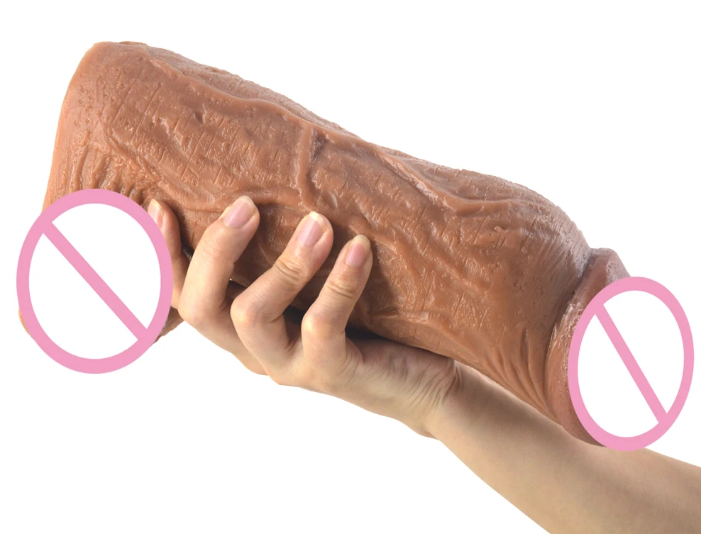 Большой реалистичный фаллоимитатор гигантский пенис жесткая поверхность