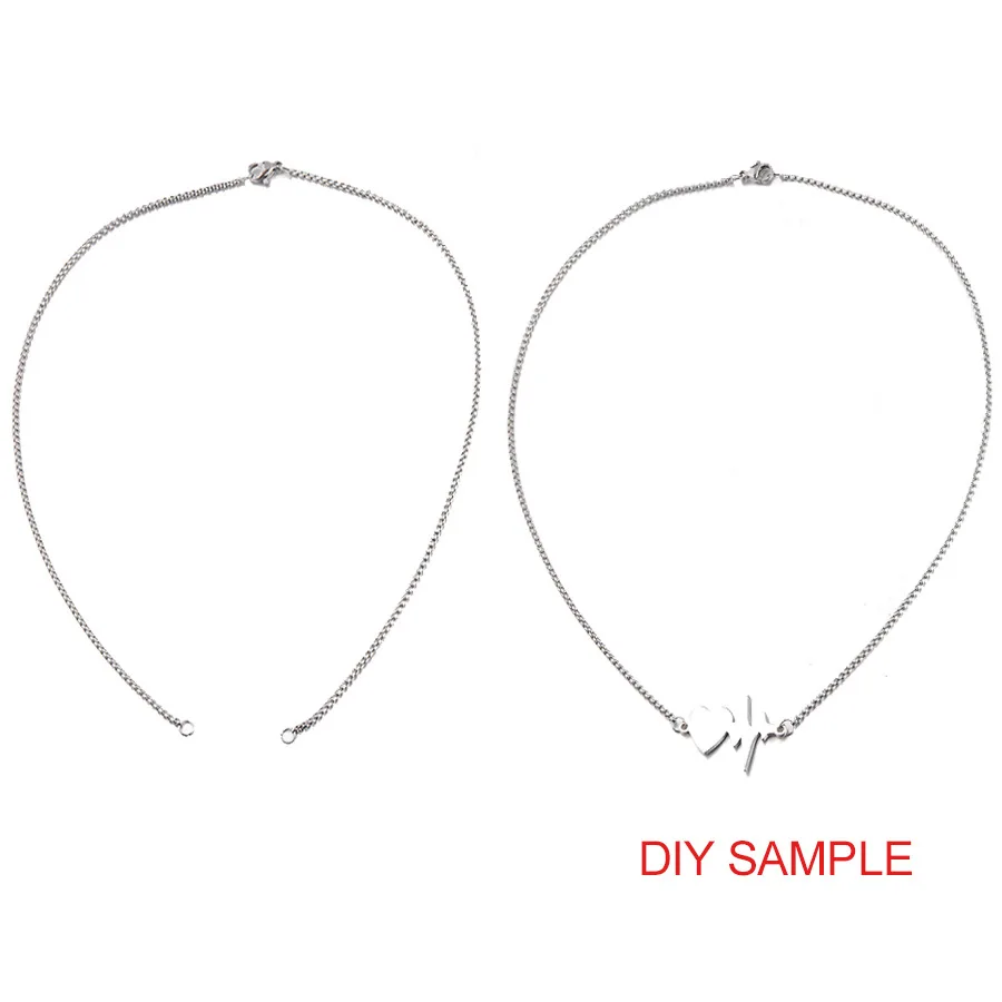

Jaymaxi 1.8mm Thickness Bolo Box Chain Necklace 45cm 50cm Stainless Steel DIY Necklace Jewelry Findings for Charm 10pcs/lot