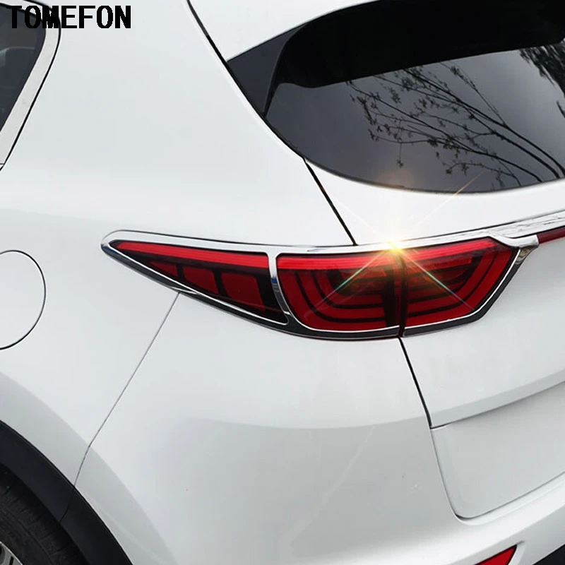 TOMEFON для Kia Sportage QL 2017 2018 ABS хромированный задний фонарь Крышка лампы отделка задняя