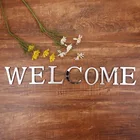 3D DIY акриловые наклейки английская стена для писем, персонализированные именные самоклеящиеся зеркальные наклейки для свадьбы, дня рождения, домашнего декора