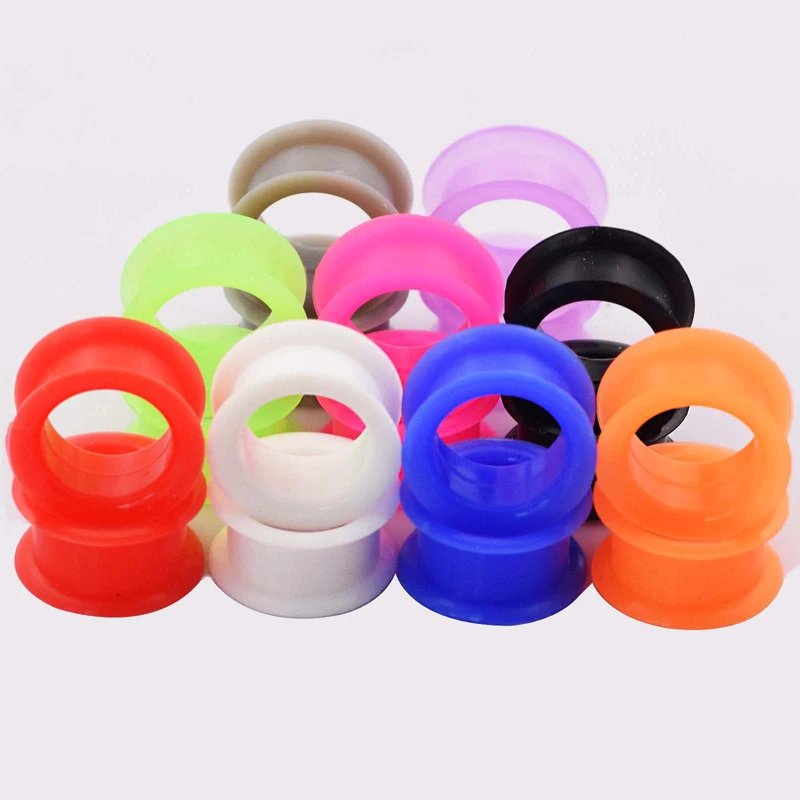 1 Пара Беруши Высокое Качество Пирсинг Тонкие Гибкие Силиконовые Тела Ювелирные