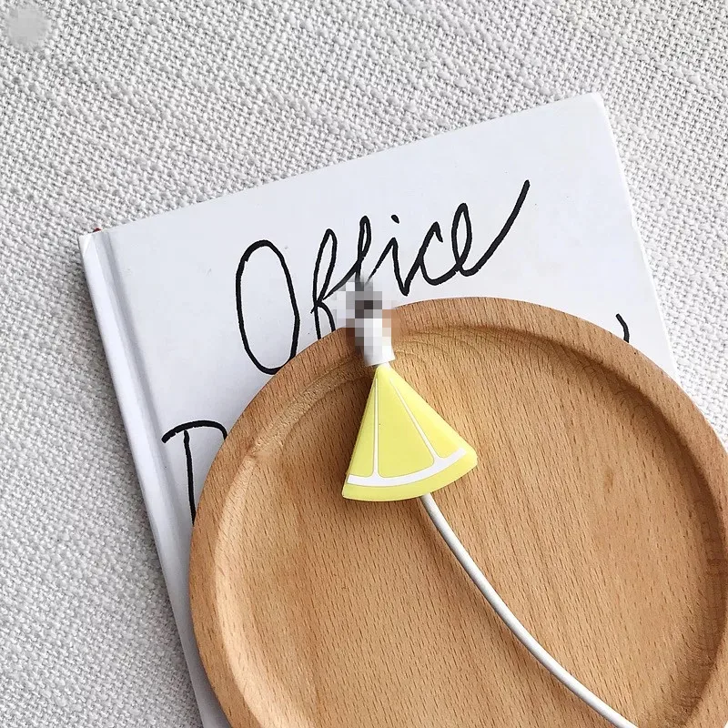 Cute Fruit Cable Protector For Huawei p20 lite mate10 p smart 2018 p30 case USB Data Line Cord Winder |