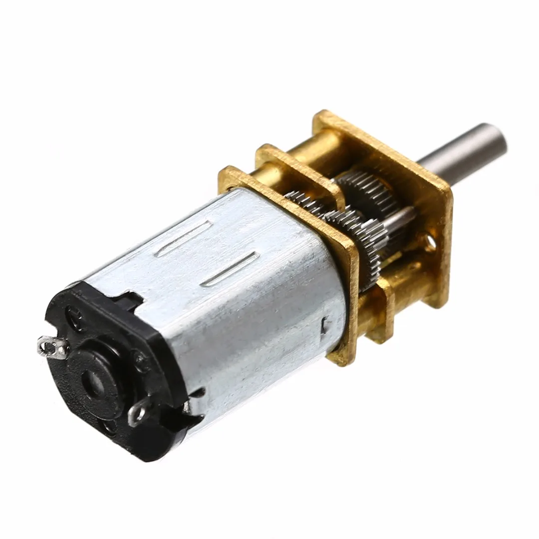 Прочный DC 6V редуктор скорости 30RPM N20 микро мотор с металлическим колесом коробки