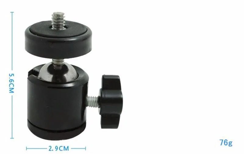 Алюминий 360 Поворотный Шаровые штативные головки 1/" винтами для DSLR камеры Гибкая мини-штатив шаровой головкой стенд