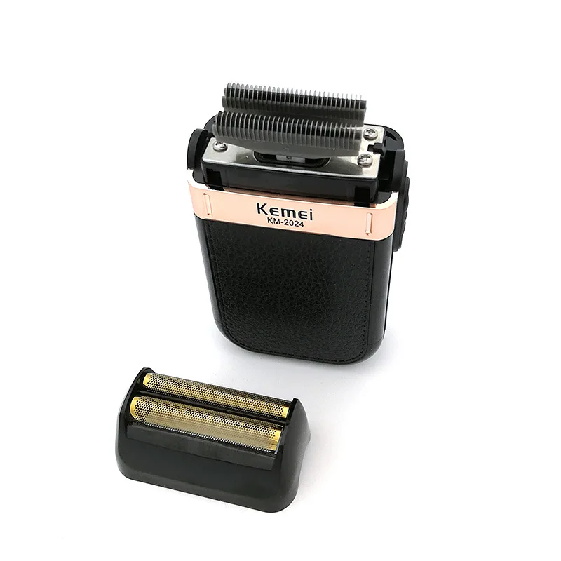 Kemei KM-2024 аккумуляторная бритва для мужчин с USB зарядкой поршневое лезвие моющаяся