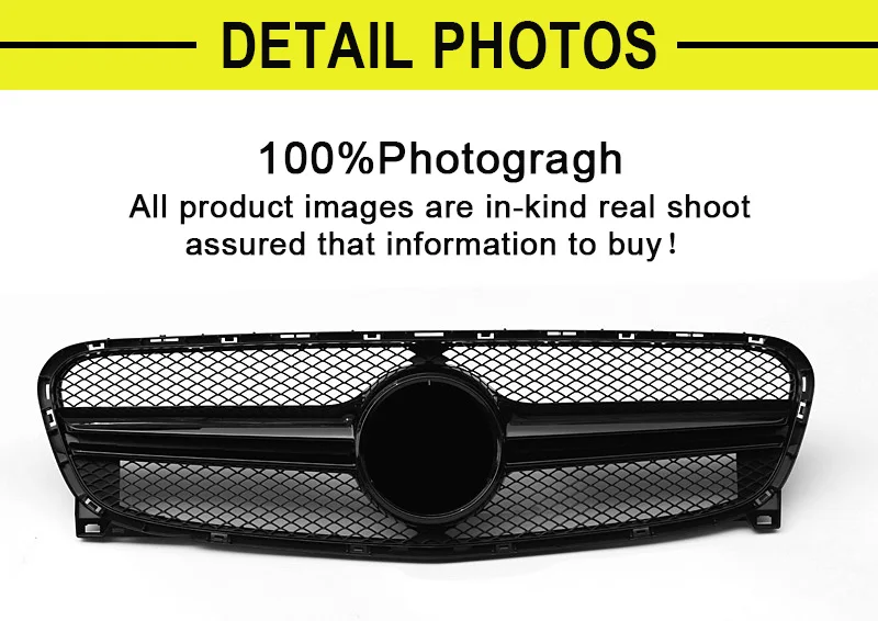 Подходит для MercedesMB X156 GLA Sport grill ABS Black без знака GLA-Class GLA200 GLA220 GLA250 GLA45 look grills 2014-16 |