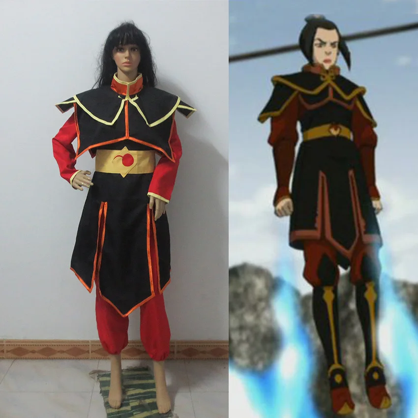 Azula Fire Nation Princess Avatar The Legend of Korra костюмы для косплея на заказ Бесплатная