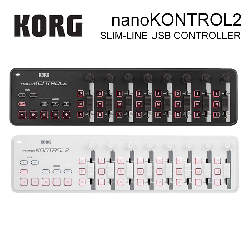 Продажа Тонкие USB MIDI-колодки Korg NanoKEY2 NanoPAD2 NanoKONTROL2, 16 трипперов с USB-кабелем NanoKEY NanoPAD Nanokcontrol