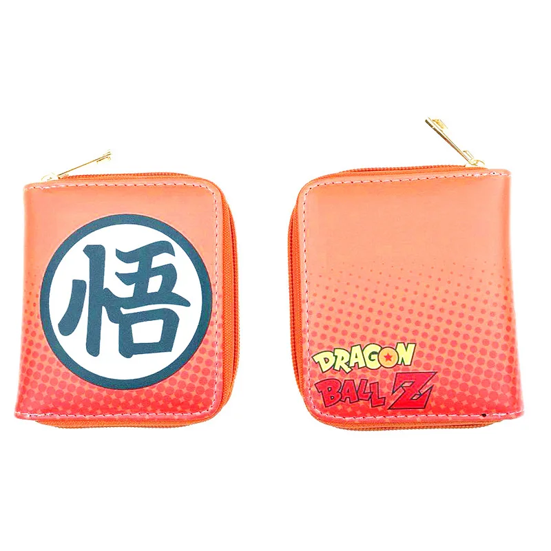DRAGON BALL 1 Косплей Аниме Сейлор Мун цветной кошелек DRAGON BALL кожаный держатель для карт кошелек короткая молния мешок денег для подарка - Цвет: DRAGON BALL 1