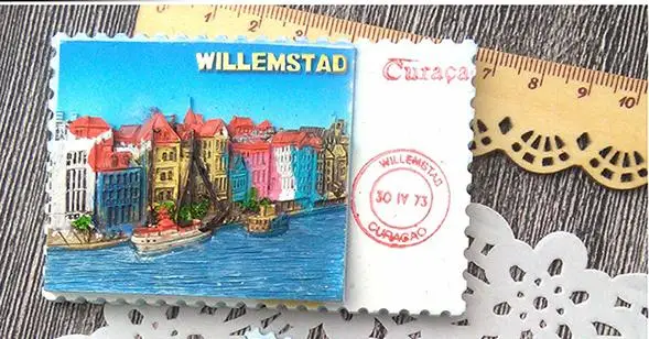 Дорожные резиновые наклейки на холодильник Curacao world | Дом и сад