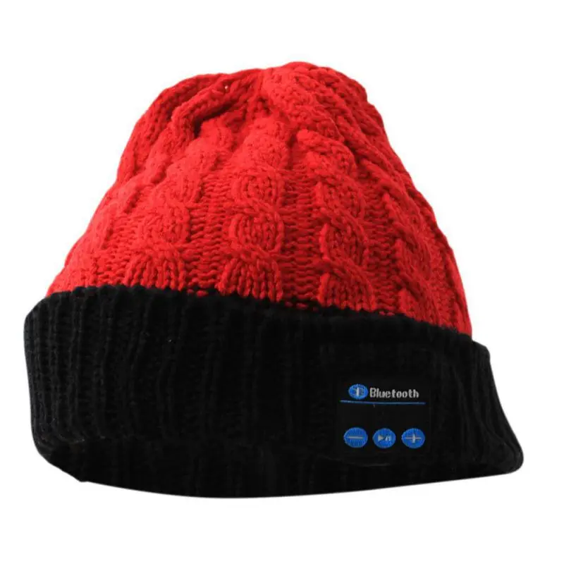 

Warm Beanies winter Hat with Speaker Mic for sports Wireless Bluetooth headphones Music hat Running Caps