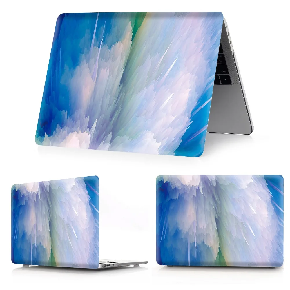 EQHTX цветной чехол с принтом листьев для Apple MacBook Air Pro Retina 11 12 13 3 15 4 дюймов Сенсорная панель новый дюймов|Сумки и