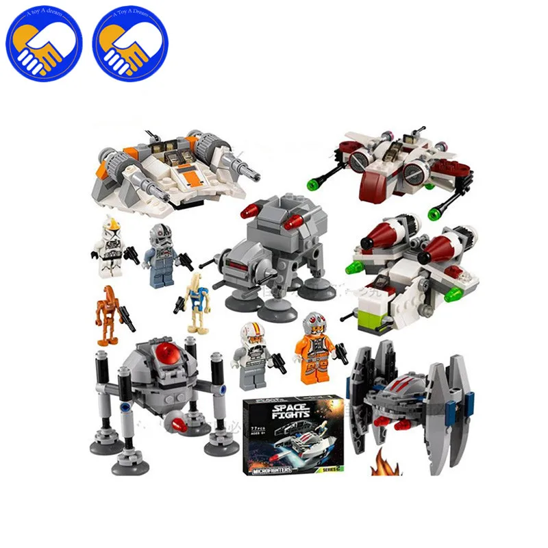 A TOY DREAM 10359-10364 Space Wars MICROFIGHTERS Republic Gunship ARC-170 Starfighter Building Blocks Compatible MOC 05011 | Игрушки и
