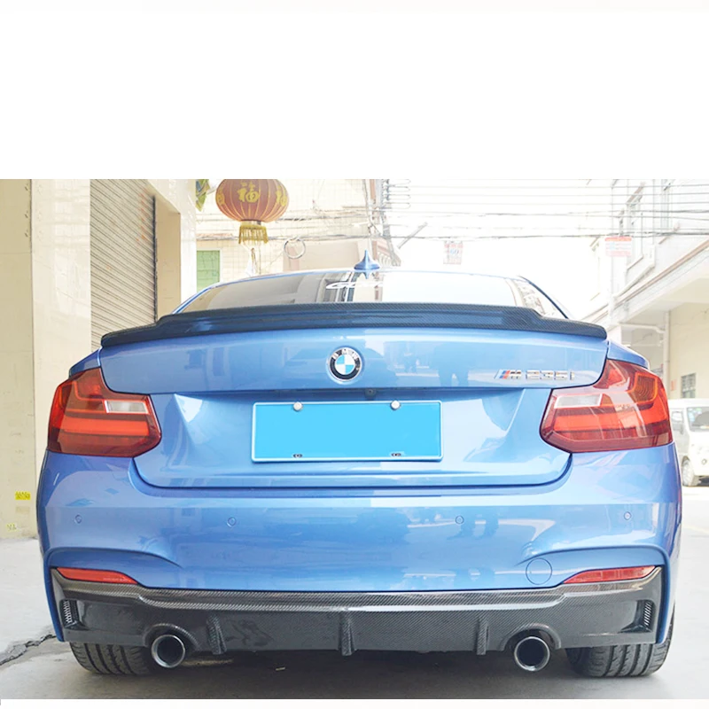 Задний бампер из углеродного волокна диффузор для BMW 2 серии M235i M240i F22 M Sport Coupe