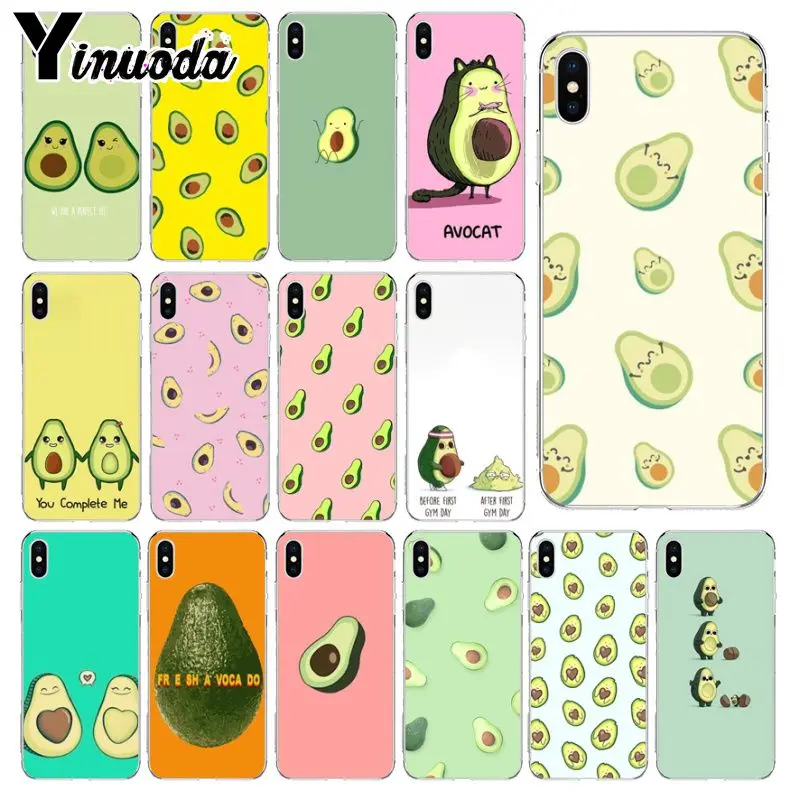 Yinuoda Art Funny Tumblr авокадо Прозрачный чехол для телефона Apple iPhone 8 7 6 6S Plus X XS MAX 5 5S SE XR