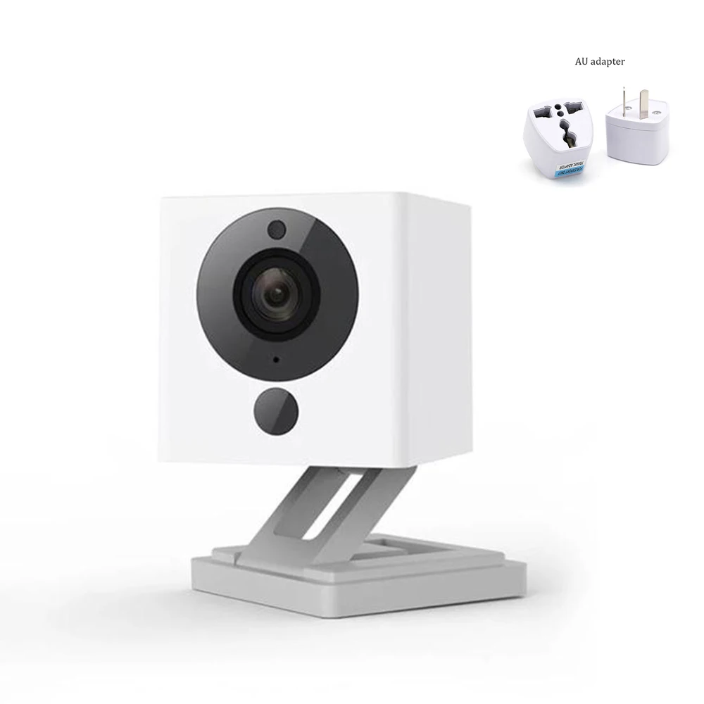 Add AU Adapter Xiao mi jia, умный дом, 110 градусов, F2.0, 8X1080 P, цифровой зум, Wi-Fi, беспроводная камера, смарт-камера, IP mi камера - Цвет: Add AU Adapter