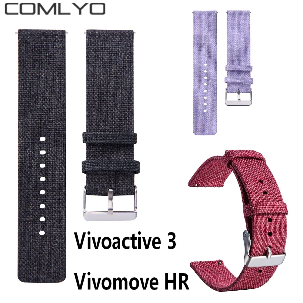 Ремешок COMLYO для Garmin vivoactive 3 сменный нейлоновый браслет наручных часов vivoactive3 vivomove