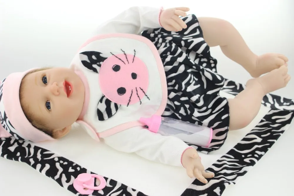 NPK 23 ''реалистичные Reborn Bonecas ручной работы силиконовые Reborn Baby Doll мягкое тело винил Детская мода детский подарок на день рождения игрушки