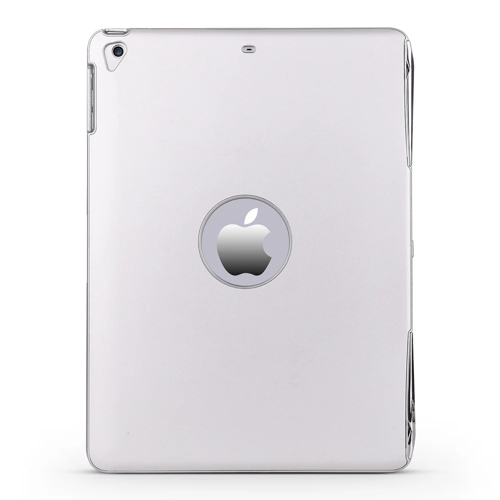 Для iPad 9,7 съемный Смарт чехол+ тонкий 7 цветов светодио дный LED подсветка Алюминий Bluetooth русский/Испанский клавиатура