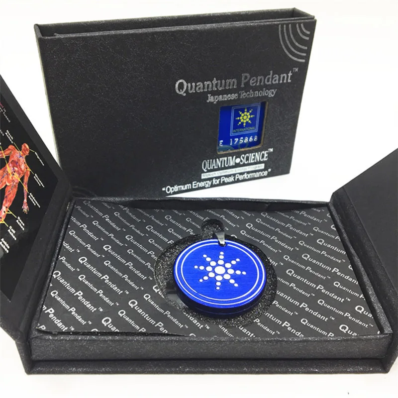 Подвеска с защитой от излучения EMF скалярное ожерелье синего цвета негативными