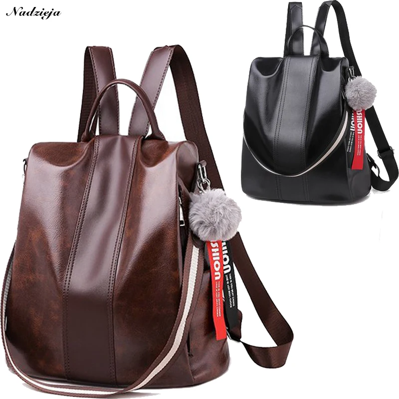

Fashion Women Backpack Purse PU Leather Anti-theft Backpack Casual Satchel Shoulder Bag for Girls