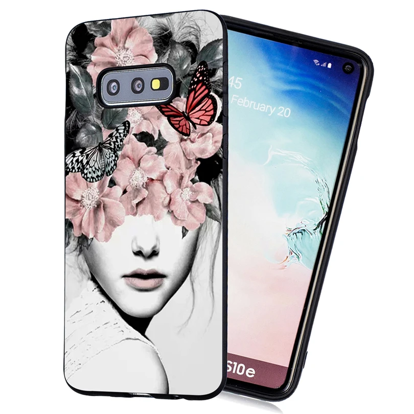 Чехол для телефона Samsung Galaxy S10 S10E S9 S8 Plus резиновый мягкий силиконовый окрашенный