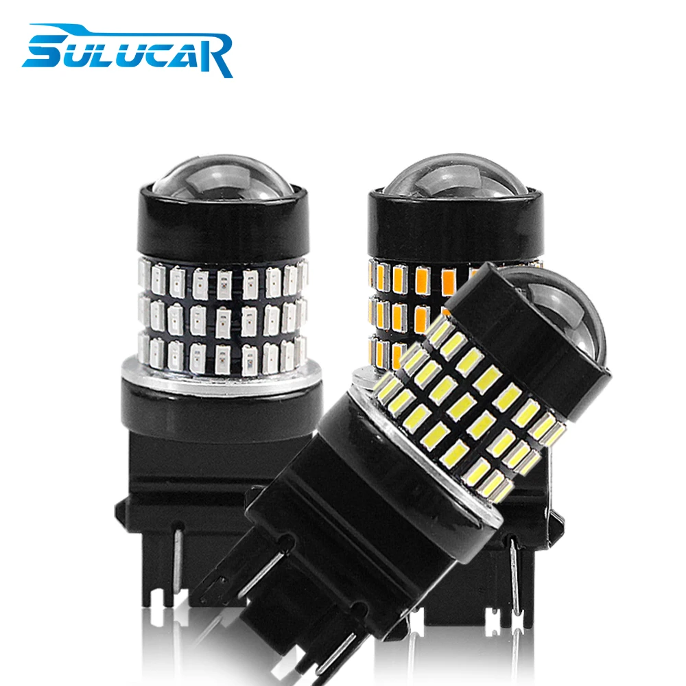 SULUCAR 2X900 люменов 3014 78 EX 3056 3156 3057 3157 светодиодный лампы T25 задние стоп сигналы