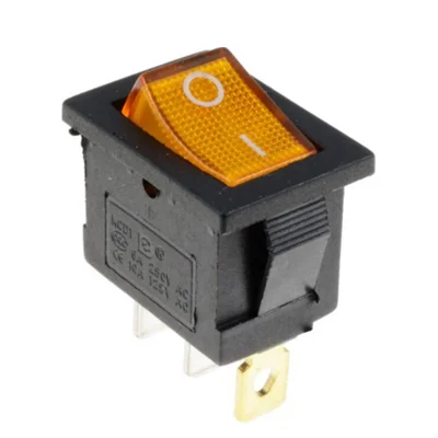 LED-Yellow 21*15 мм ВКЛ-ВЫКЛ Лодка автомобиля кулисный переключатель 6A/10A 250 V/125 V AC красный желтый и зеленый цвета синий, синий, на пуговицах, Лучшая цена KCD1 - Цвет: LED-Yellow