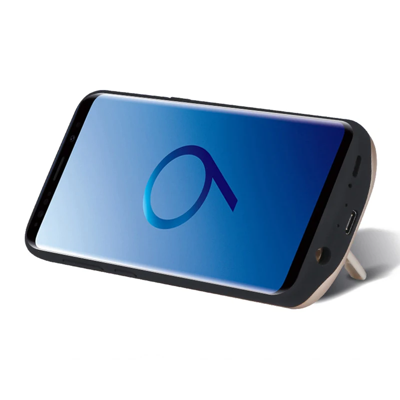 Новейший ТПУ чехол с перезаряжаемым аккумулятором 5000 мАч для Samsung S9 + питанием 6000