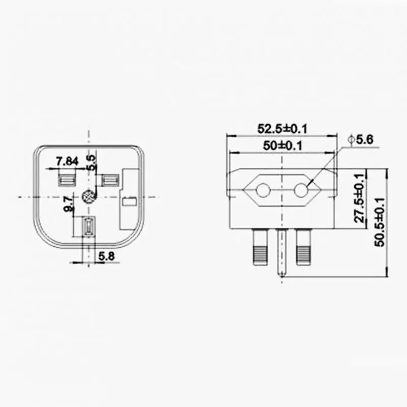 Европейский ЕС 2 Pin к UK 3Pin переходник Мощность гнездо дорожный преобразователь Z09 Прямая поставка#0827