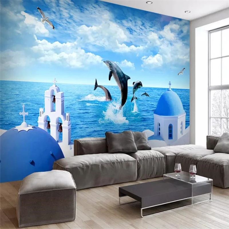 Настенные 3d обои beibehang на заказ домашний декор гостиная спальня фотообои остров