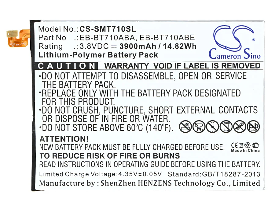 EB BT710ABA батареи Cameron Sino 3900mAh для Samsung SM T710 T713 T715 T715C T715N0 T715Y T719 T719C T719Y|Батареи