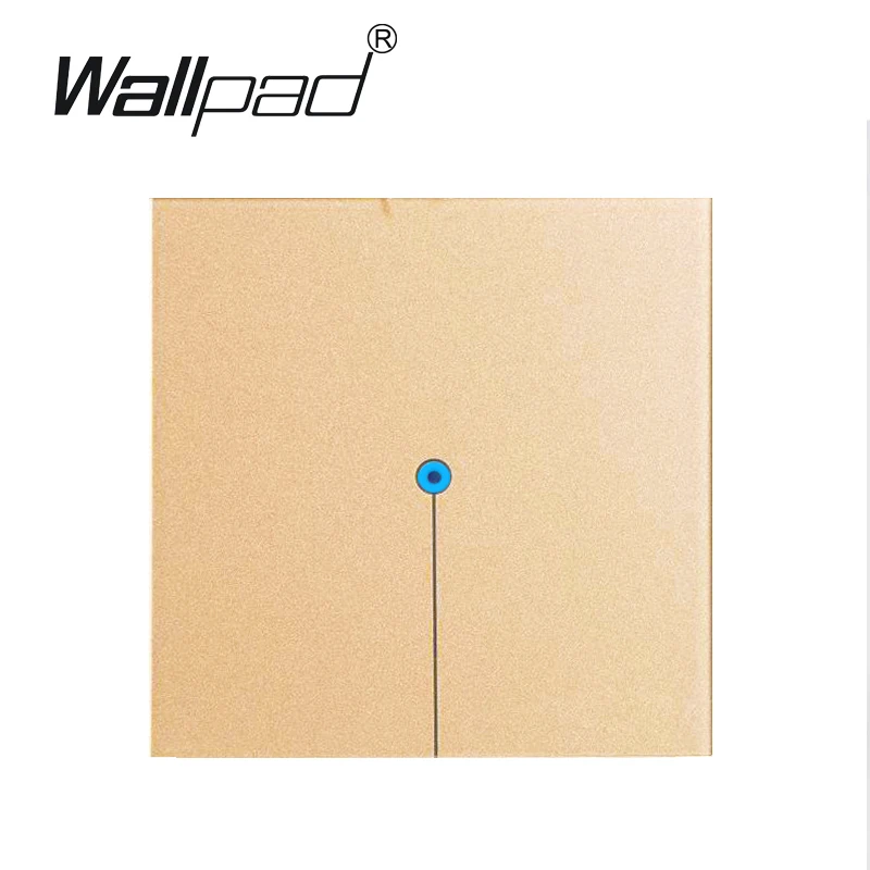 Настенный сенсорный переключатель Wallpad золотой 1 комплект 2 канала 110-220 В