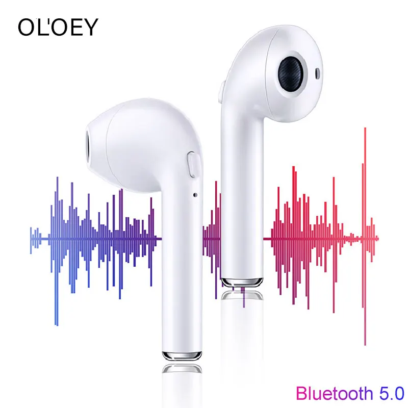 TWS i7mini Bluetooth 5 0 наушники с зарядным устройством беспроводные музыкальные