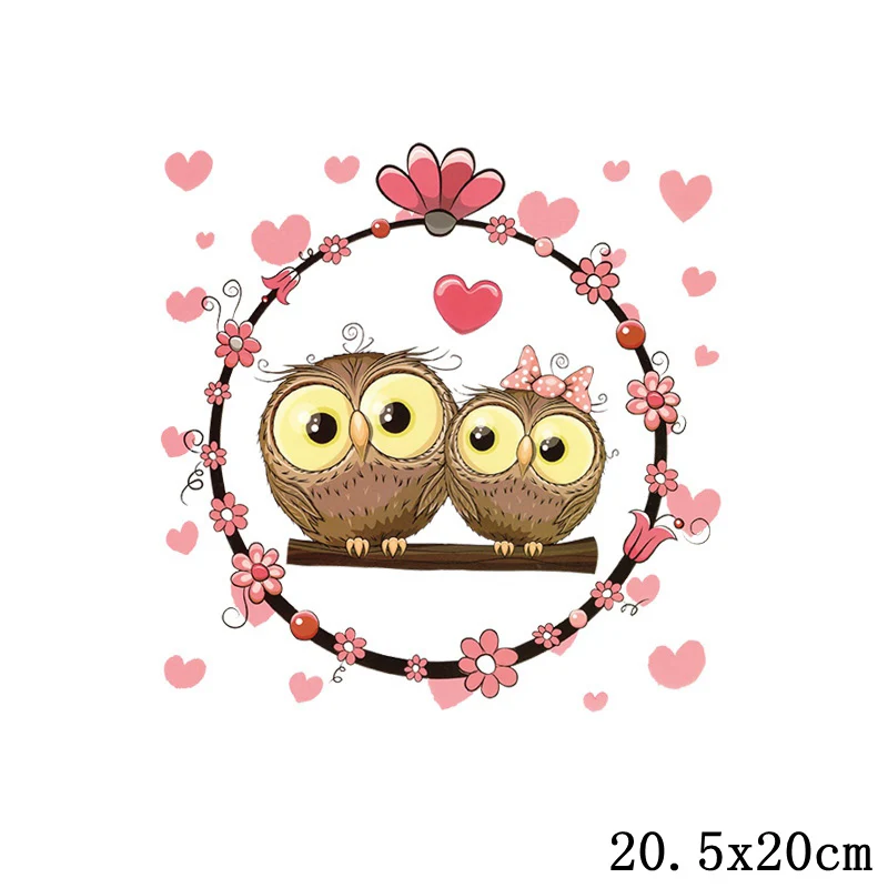 Нашивки Pulaqi для детской одежды с изображением совы термотрансферы аксессуары