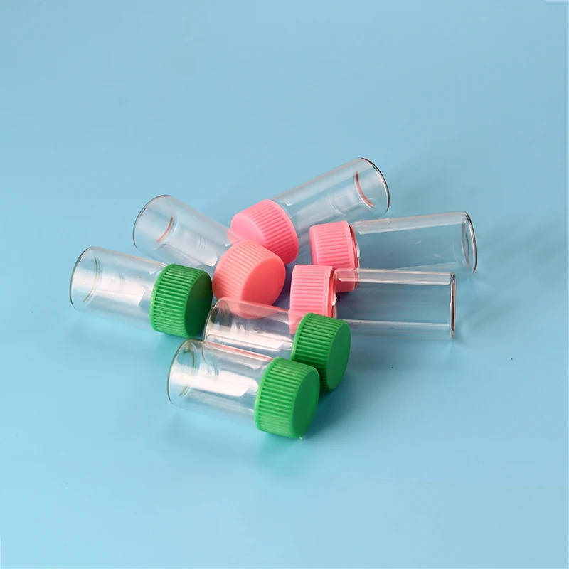 10 шт. 7/10 ML прозрачные стеклянные бутылки флаконы с прозрачными Стекло