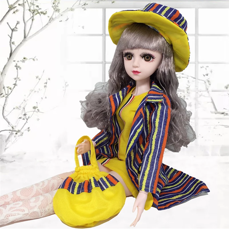 Новинка 60 см BJD куклы с одеждой 20 подвижных шарнирных голого тела модная одежда